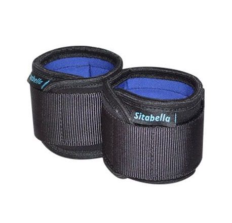 Неопреновые черно-синие наручники - Sitabella - купить с доставкой в Серпухове