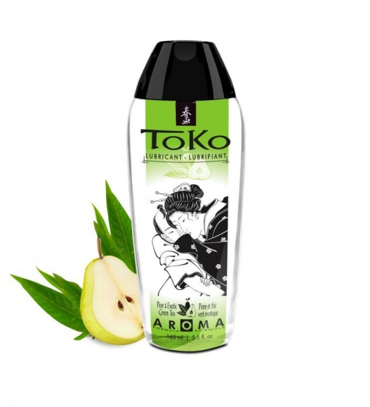 Интимный гель TOKO Pear   Exotic Green Tea с ароматом груши и зеленого чая - 165 мл. - Shunga - купить с доставкой в Серпухове