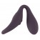 Фиолетовый универсальный вибратор Remote Controlled Couples Vibrator - Orion