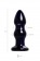 Черная стеклянная вибровтулка - 11 см. - Sexus в Серпухове Черная стеклянная вибровтулка - 11 см. - Sexus