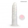 Белый вибратор-реалистик со световыми эффектами - 20,5 см. - Erowoman-Eroman купить в Серпухове с доставкой в Orgasmix.ru Белый вибратор-реалистик со световыми эффектами - 20,5 см. - Erowoman-Eroman