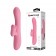 Розовый вибратор-кролик Gina с клиторальной щеточкой - 20,5 см. - Baile купить в Серпухове с доставкой в Orgasmix.ru Розовый вибратор-кролик Gina с клиторальной щеточкой - 20,5 см. - Baile