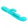 Аквамариновый мультифункциональный вибратор Shania - 22,2 см. - Baile купить в Серпухове с доставкой в Orgasmix.ru Аквамариновый мультифункциональный вибратор Shania - 22,2 см. - Baile