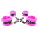 Набор фиксаторов краб с розовым мехом BDSM Light - БДСМ Арсенал - купить с доставкой в Серпухове Набор фиксаторов краб с розовым мехом BDSM Light - БДСМ Арсенал - купить с доставкой в Серпухове