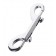 Серебристый двухсторонний карабин TOYFA Metal - ToyFa - купить с доставкой в Серпухове